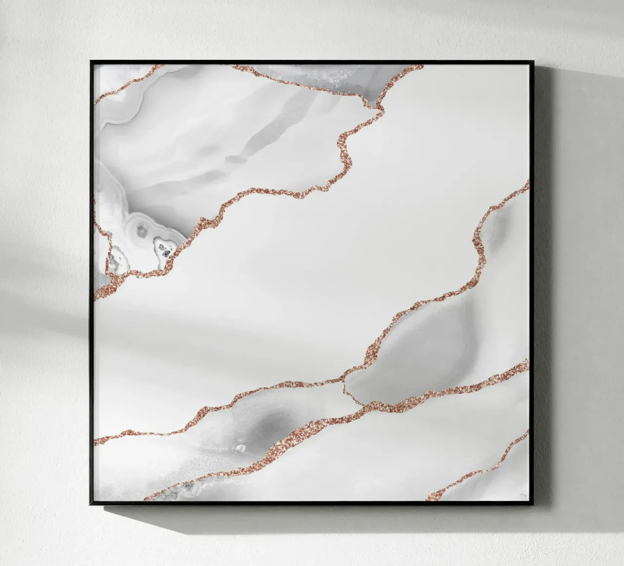 Agata bianca e oro rosa Texture 07 plexiglass da Gemstone Textures