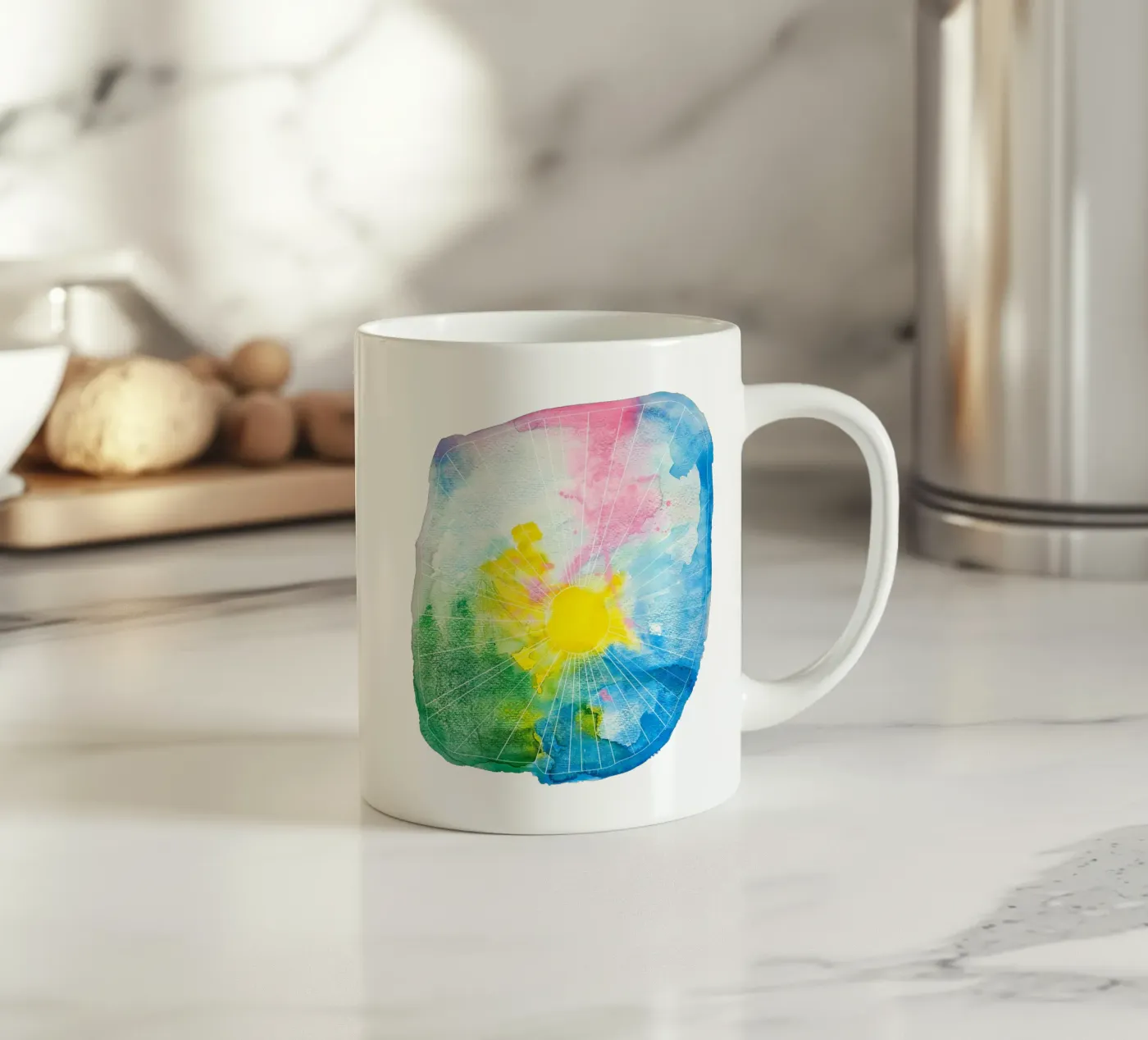 Sunshine ceramic mug by MissVeroonica