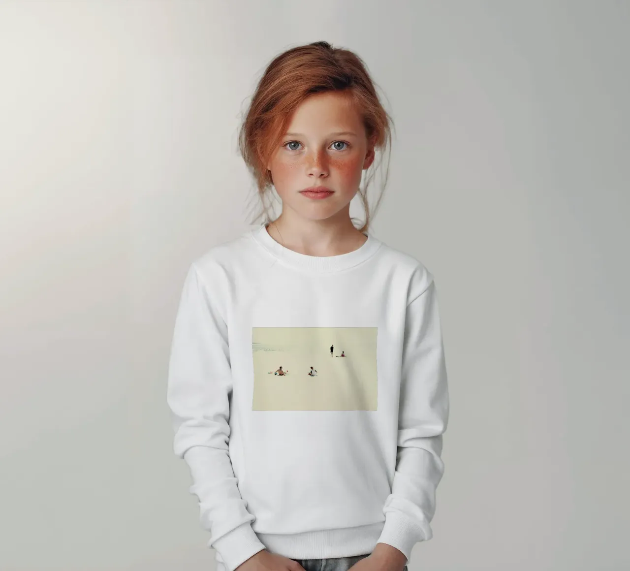 Minimal Beach People felpa bambino da Ingrid Beddoes