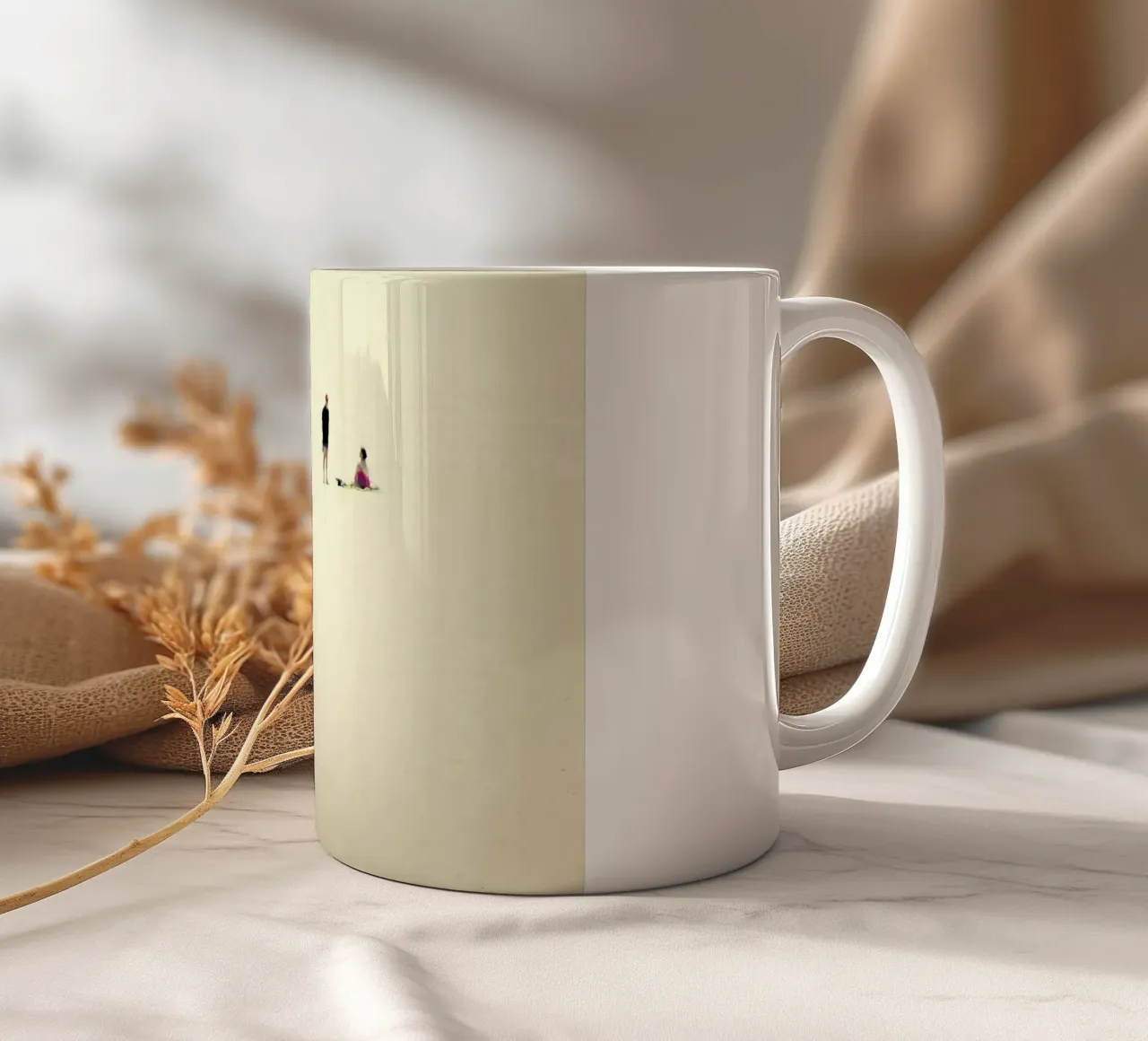 Minimal Beach People tazza in ceramica da Ingrid Beddoes