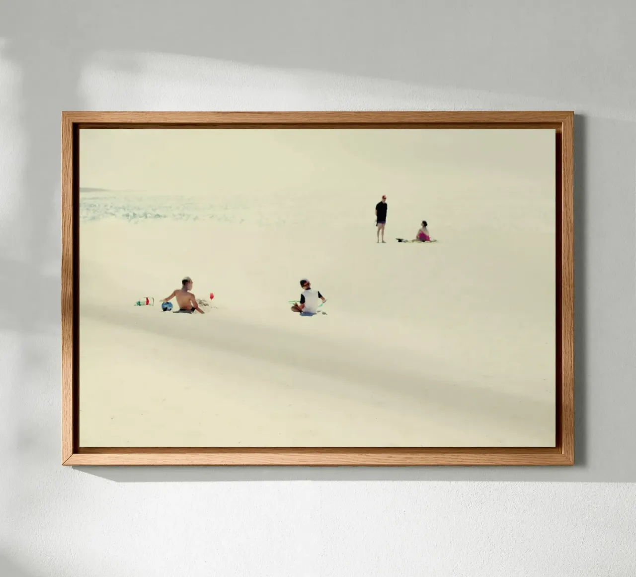 Minimal Beach People alluminio dibond da Ingrid Beddoes
