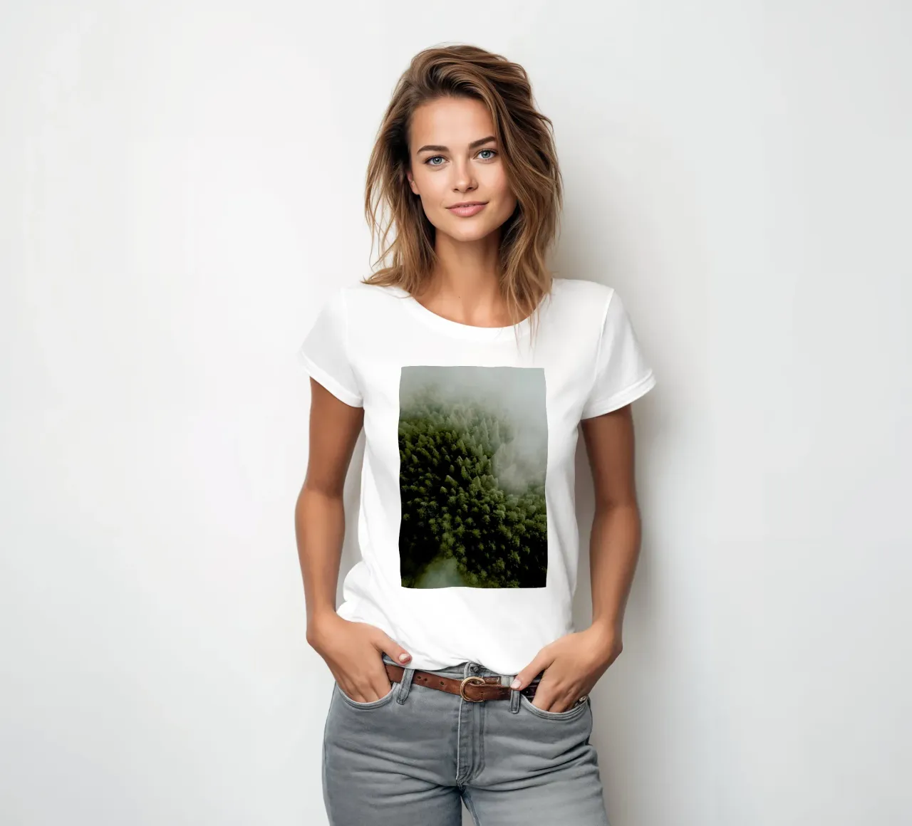 Enchanted Forests women's fitted t-shirt by METROPOLIS