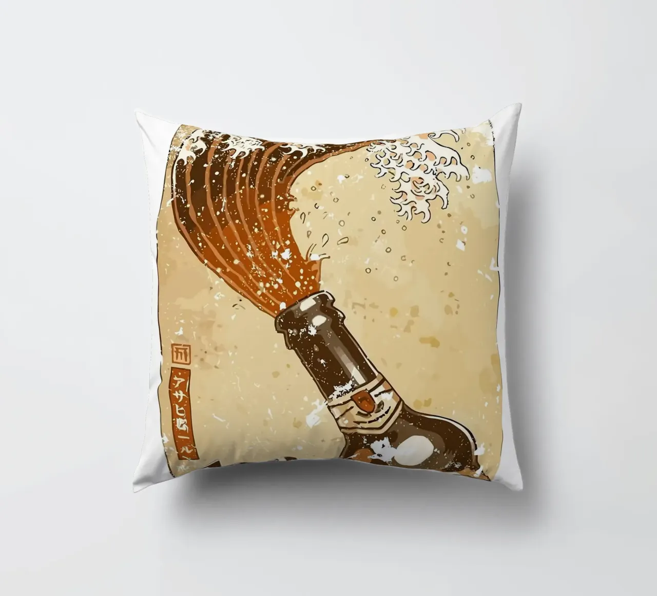 bottiglia di birra cuscino da Abstract Botanical Art