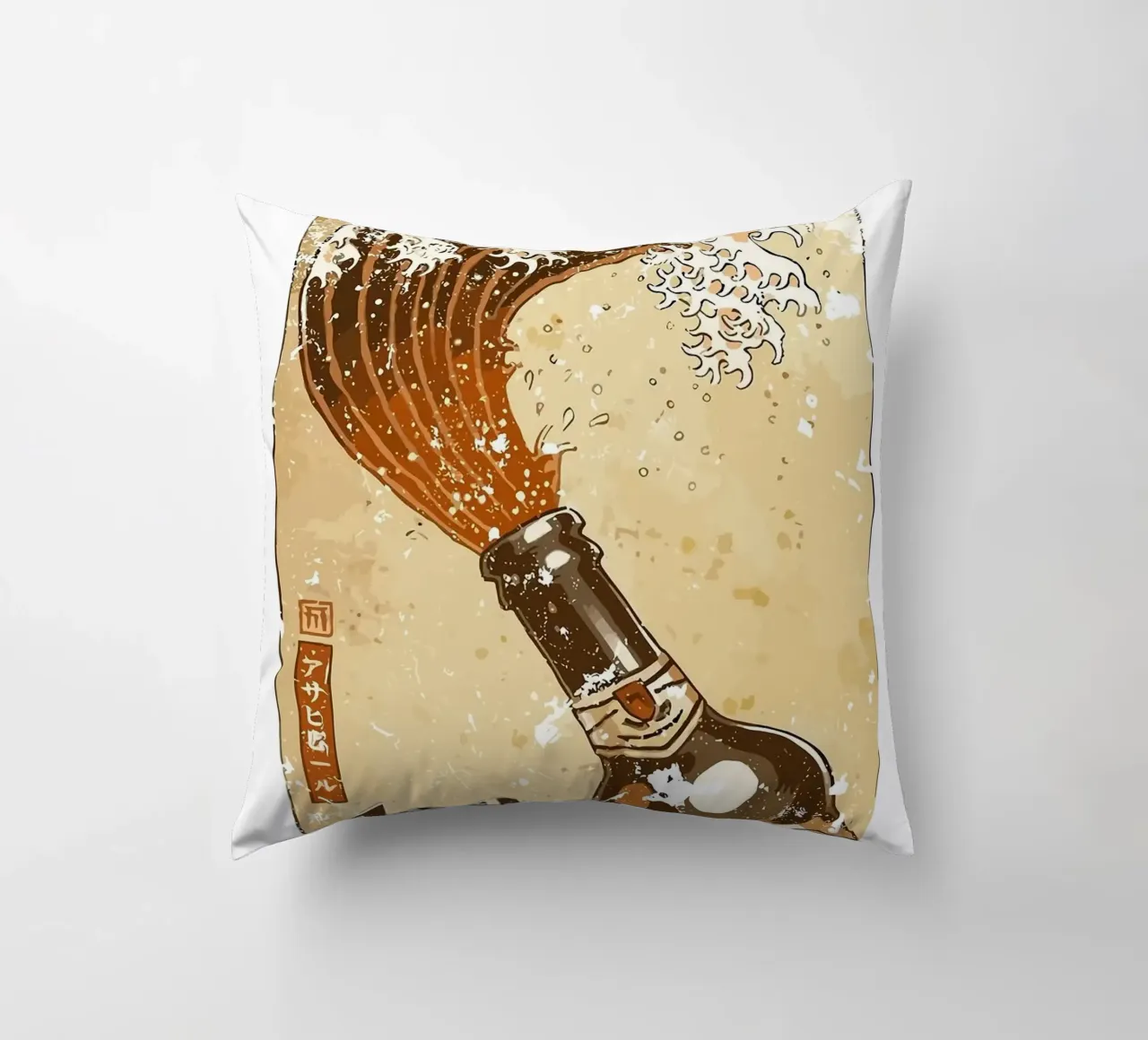 bottiglia di birra cuscino da Abstract Botanical Art