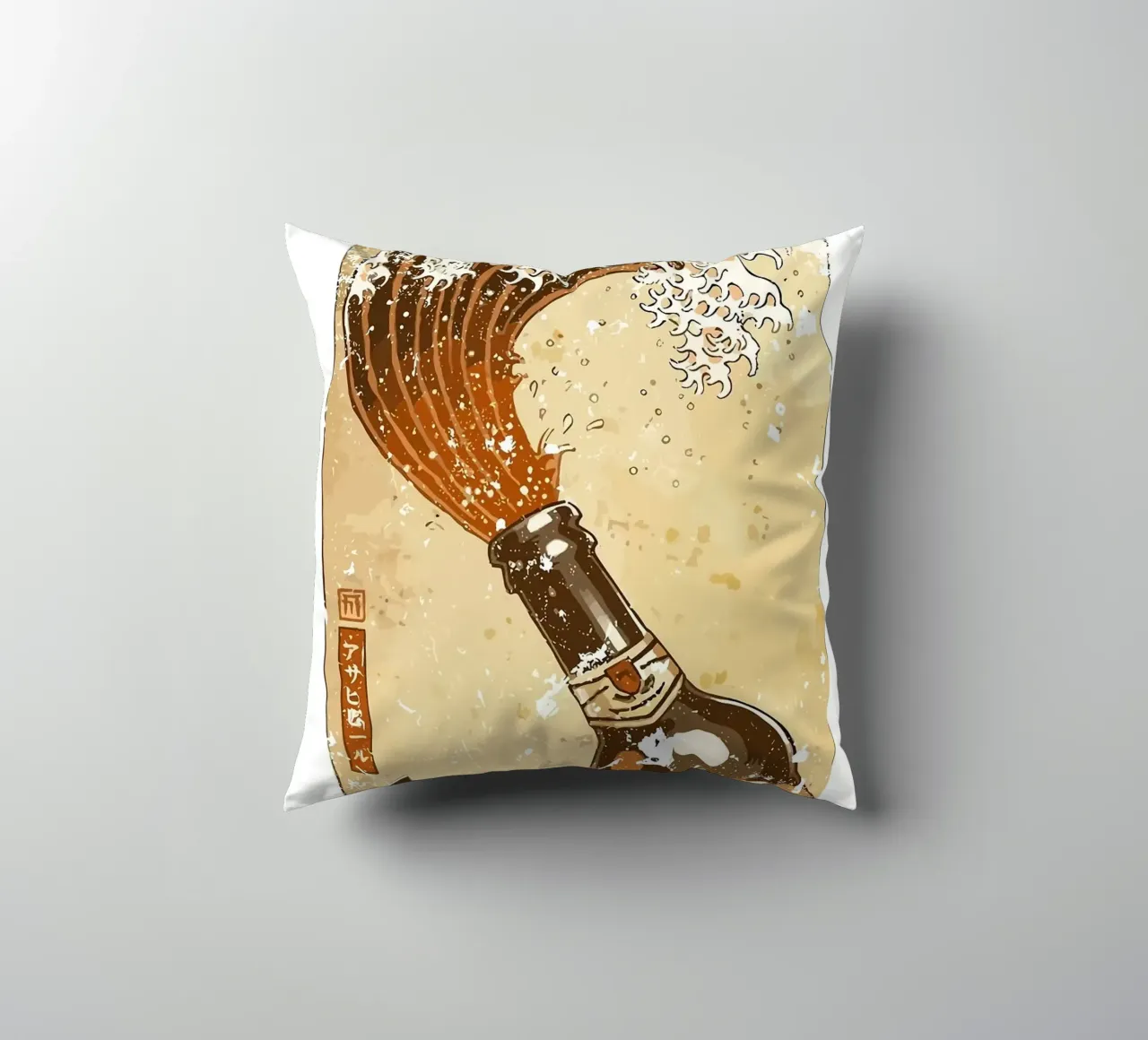 bottiglia di birra cuscino da Abstract Botanical Art