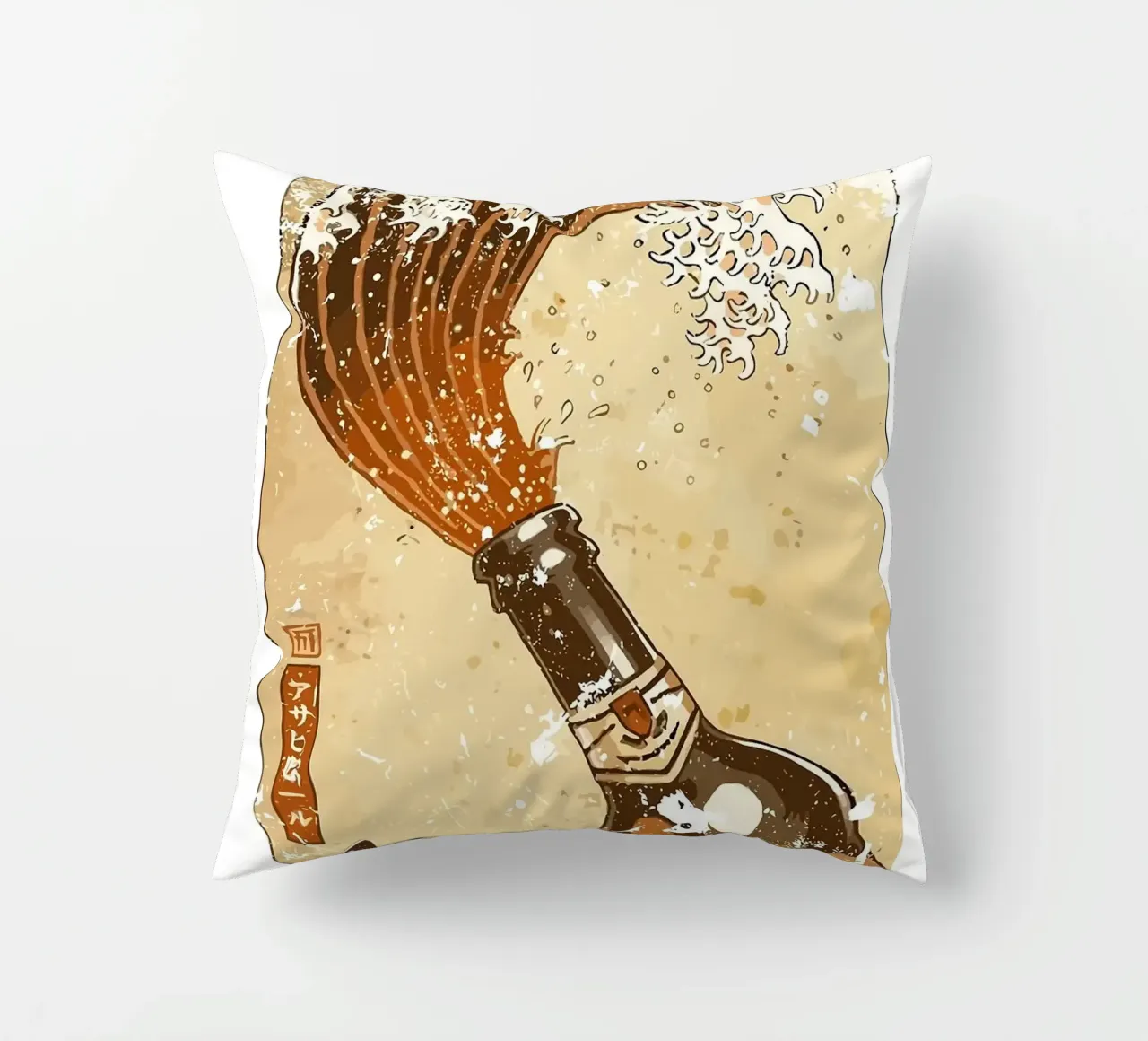 bottiglia di birra cuscino da Abstract Botanical Art