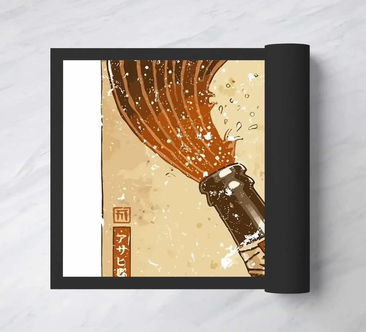 bierfles deurmat van Abstract Botanical Art