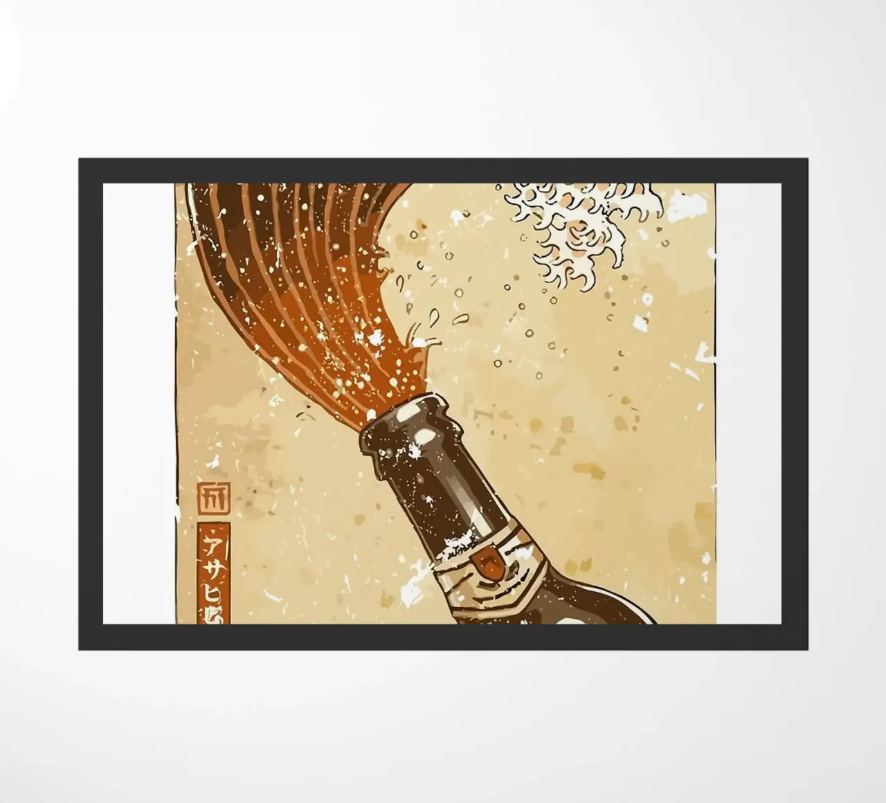 bierfles deurmat van Abstract Botanical Art