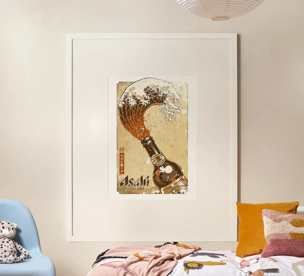 bierfles poster van Abstract Botanical Art