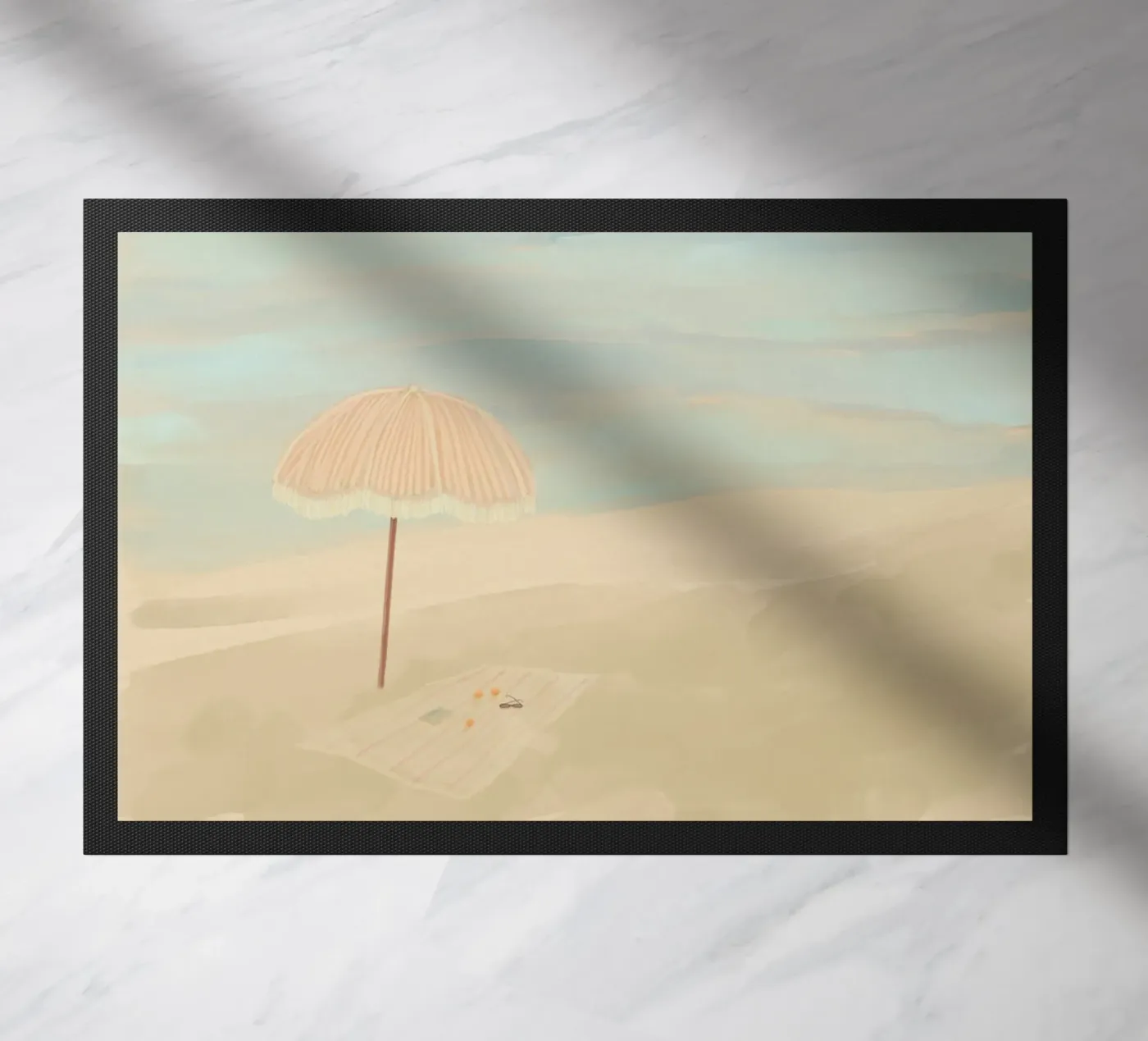 Beach, Please! Fußmatte von Katharina Puritscher