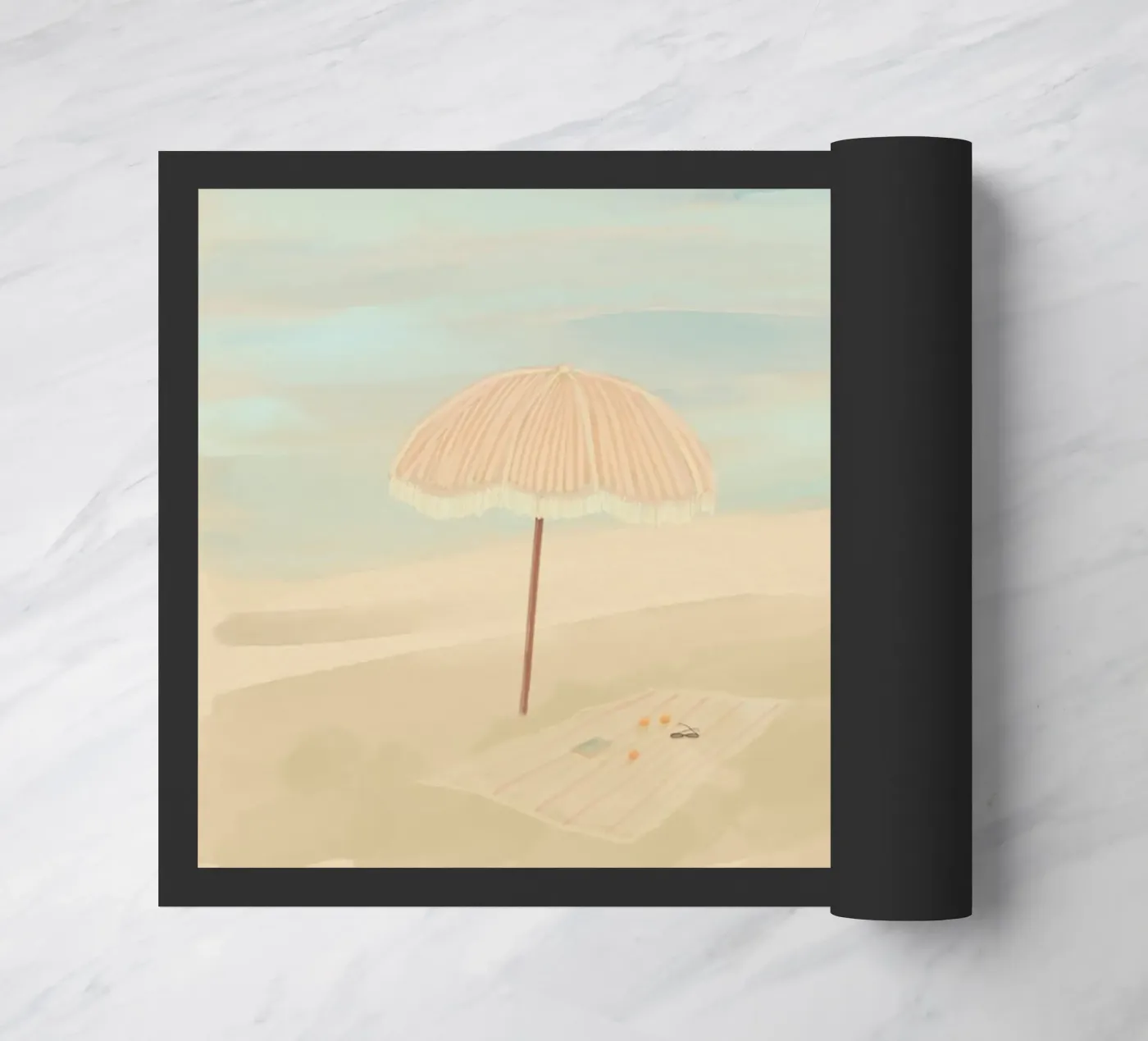 Beach, Please! Fußmatte von Katharina Puritscher