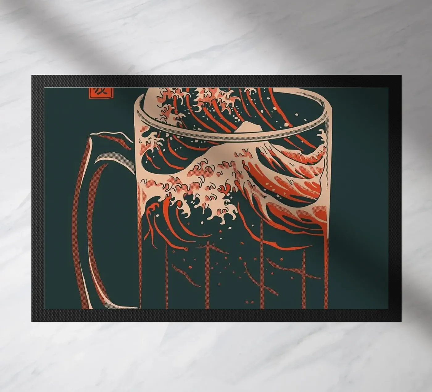 bicchiere da birra zerbino da Abstract Botanical Art