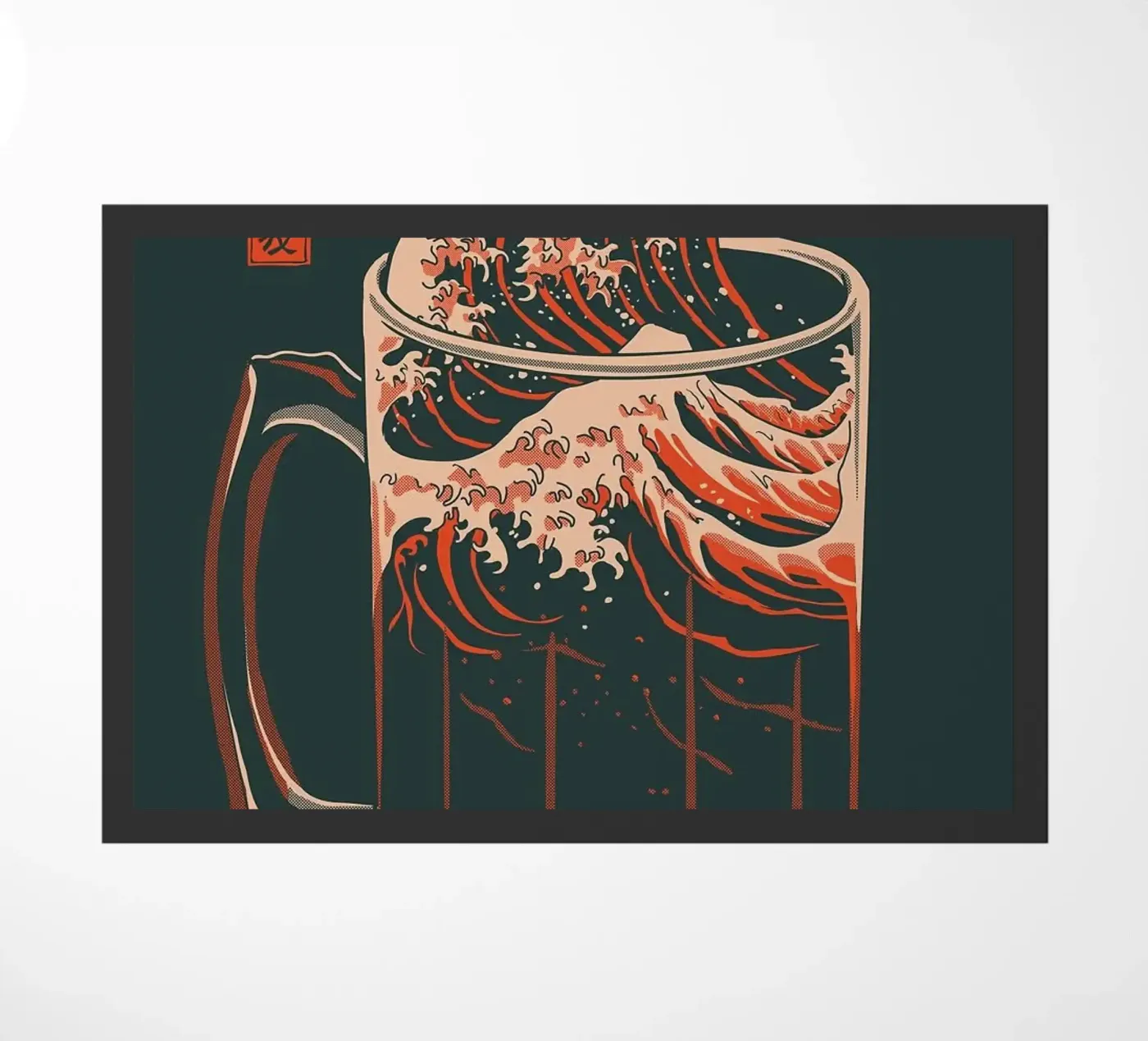 bicchiere da birra zerbino da Abstract Botanical Art