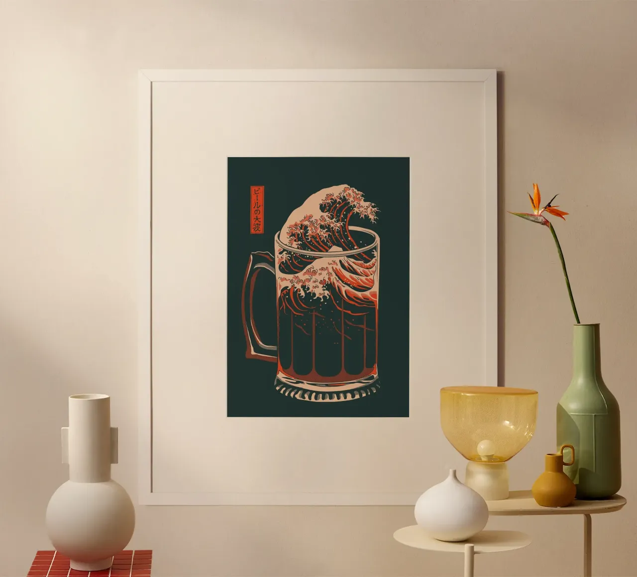 bicchiere da birra carta hahnemühle da Abstract Botanical Art