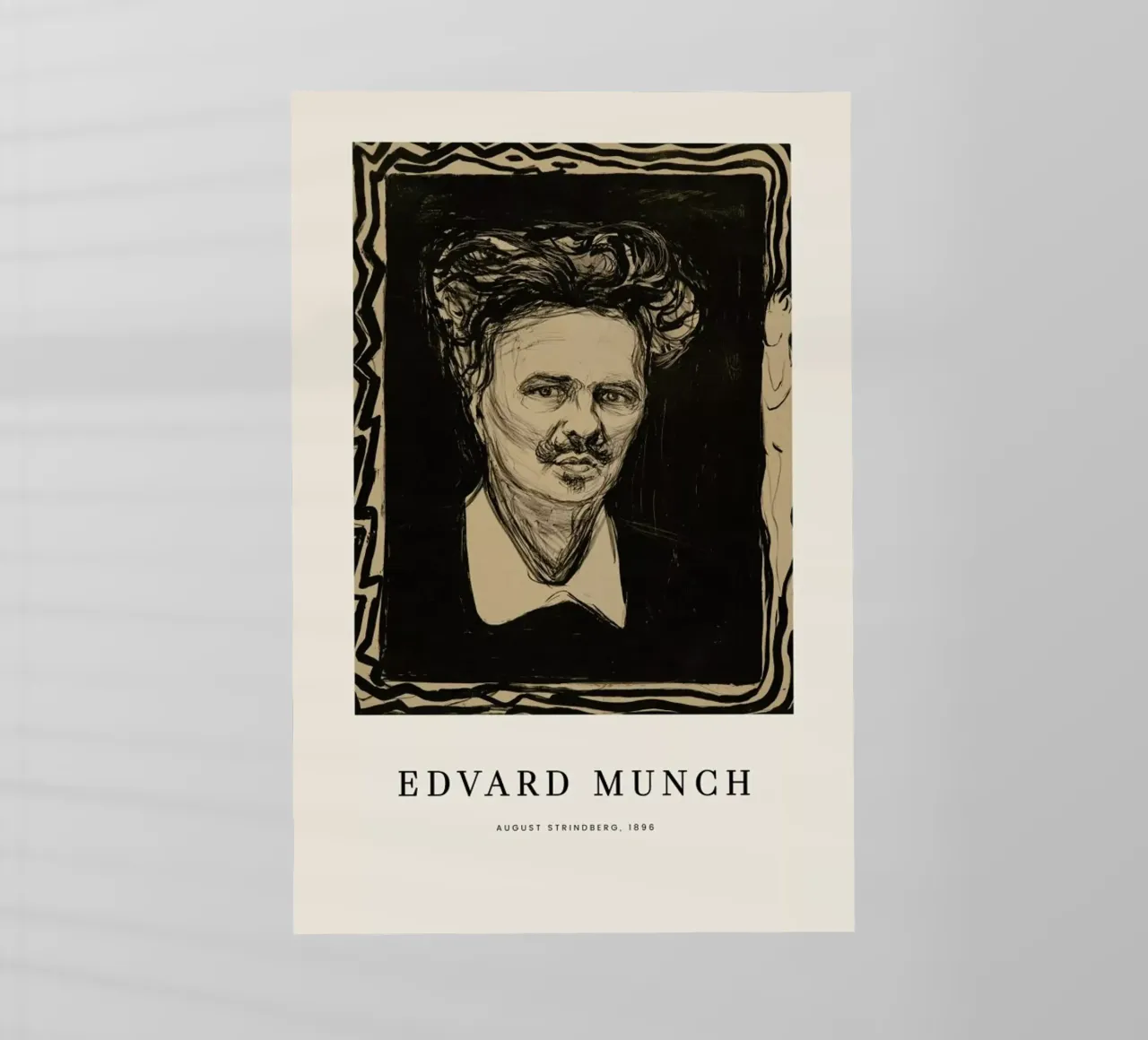 Munch - August Strindberg pellicola backlit da ARTOTHEK