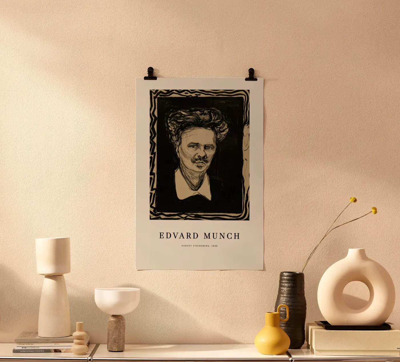 Munch - August Strindberg poster da ARTOTHEK