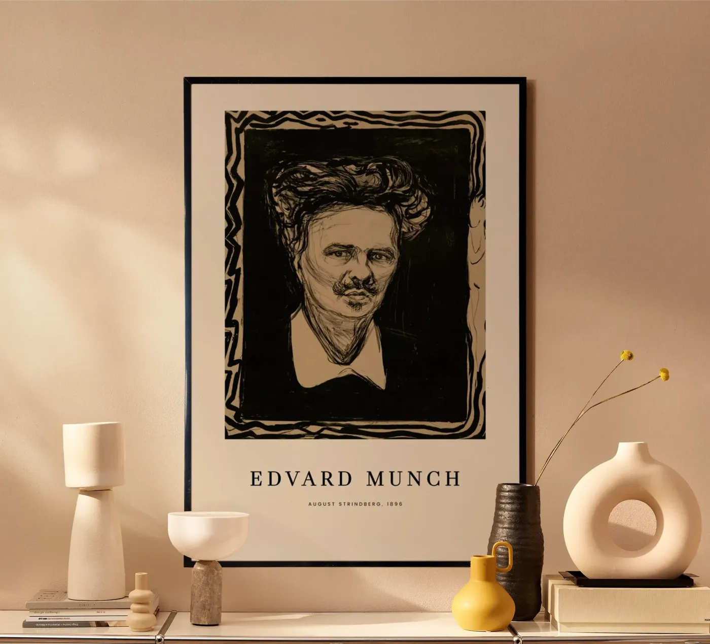 Munch - August Strindberg poster da ARTOTHEK