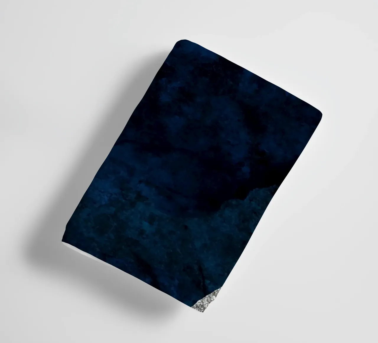 Ágata azul marino y plata Textura 01 toalla de baño de Gemstone Textures