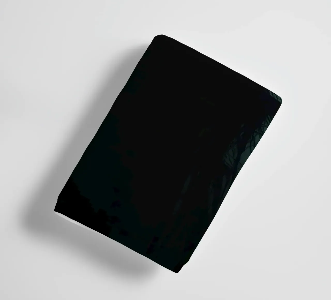 Dark tree with eerie branches illuminated by red and blue towel by DesignDoodle