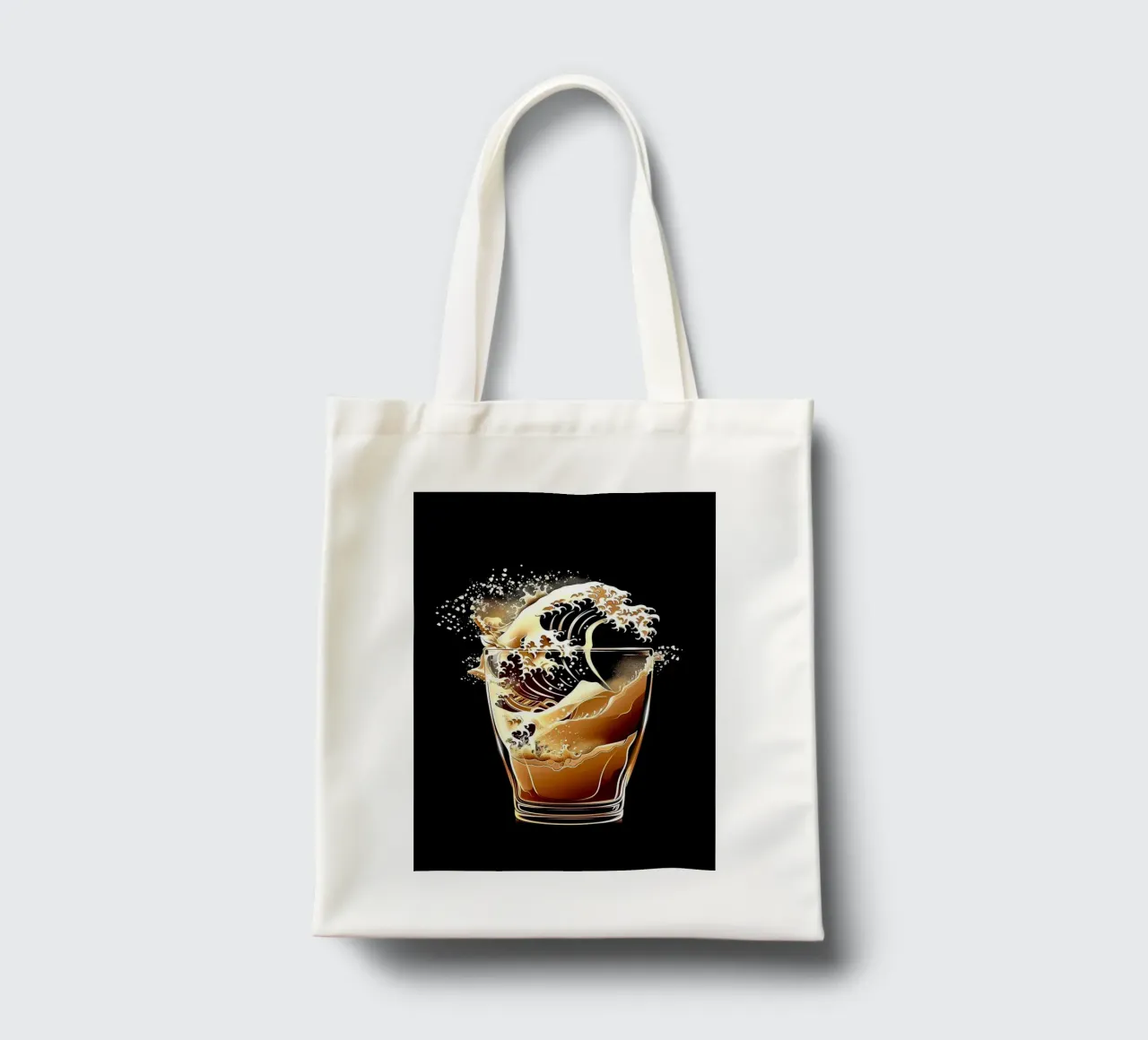 bicchiere di birra borsa in juta da Abstract Botanical Art