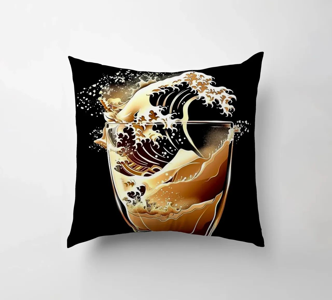 bicchiere di birra cuscino da Abstract Botanical Art