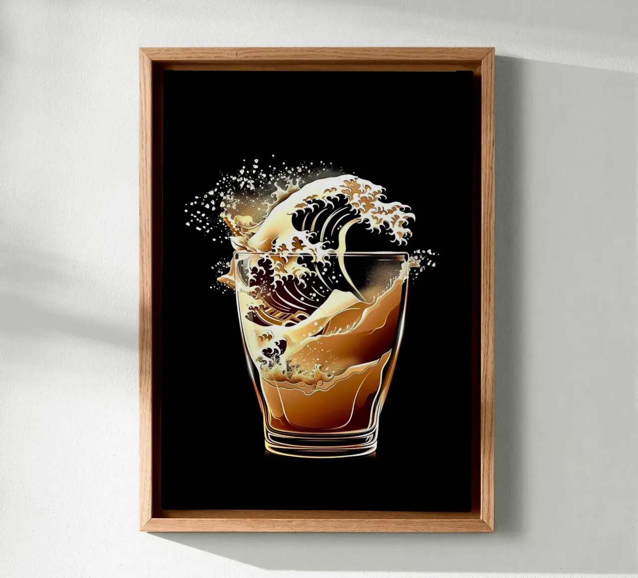 bicchiere di birra tela da Abstract Botanical Art