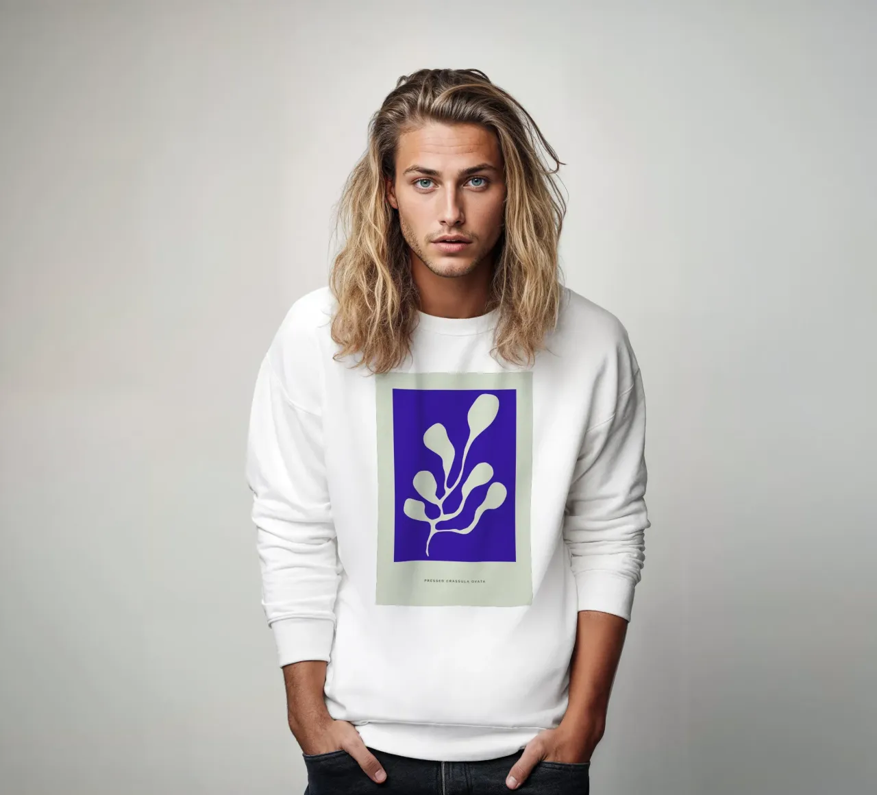 Pressed Crassula Ovata sudadera de Studio One