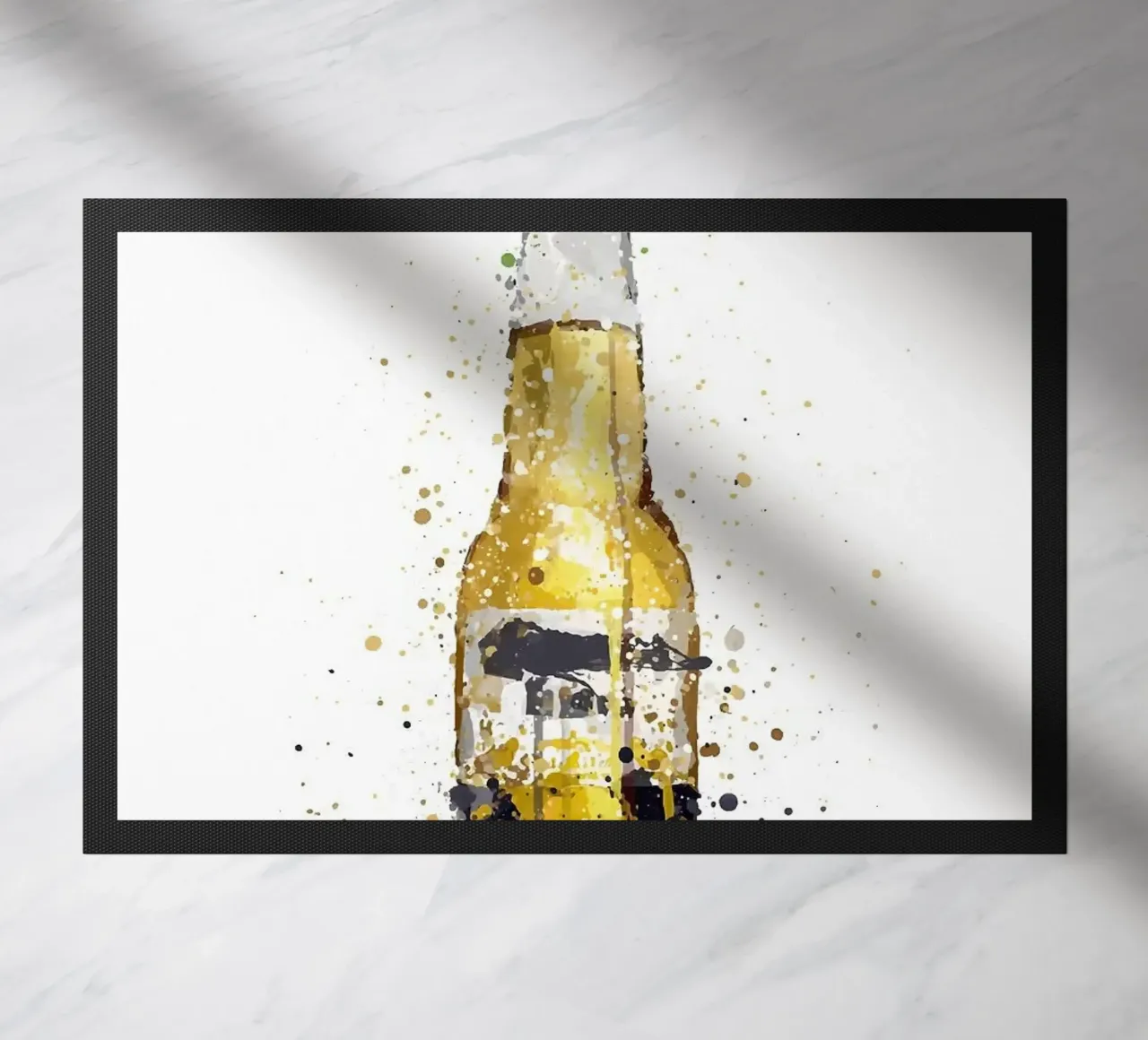 bottiglia di birra zerbino da Abstract Botanical Art