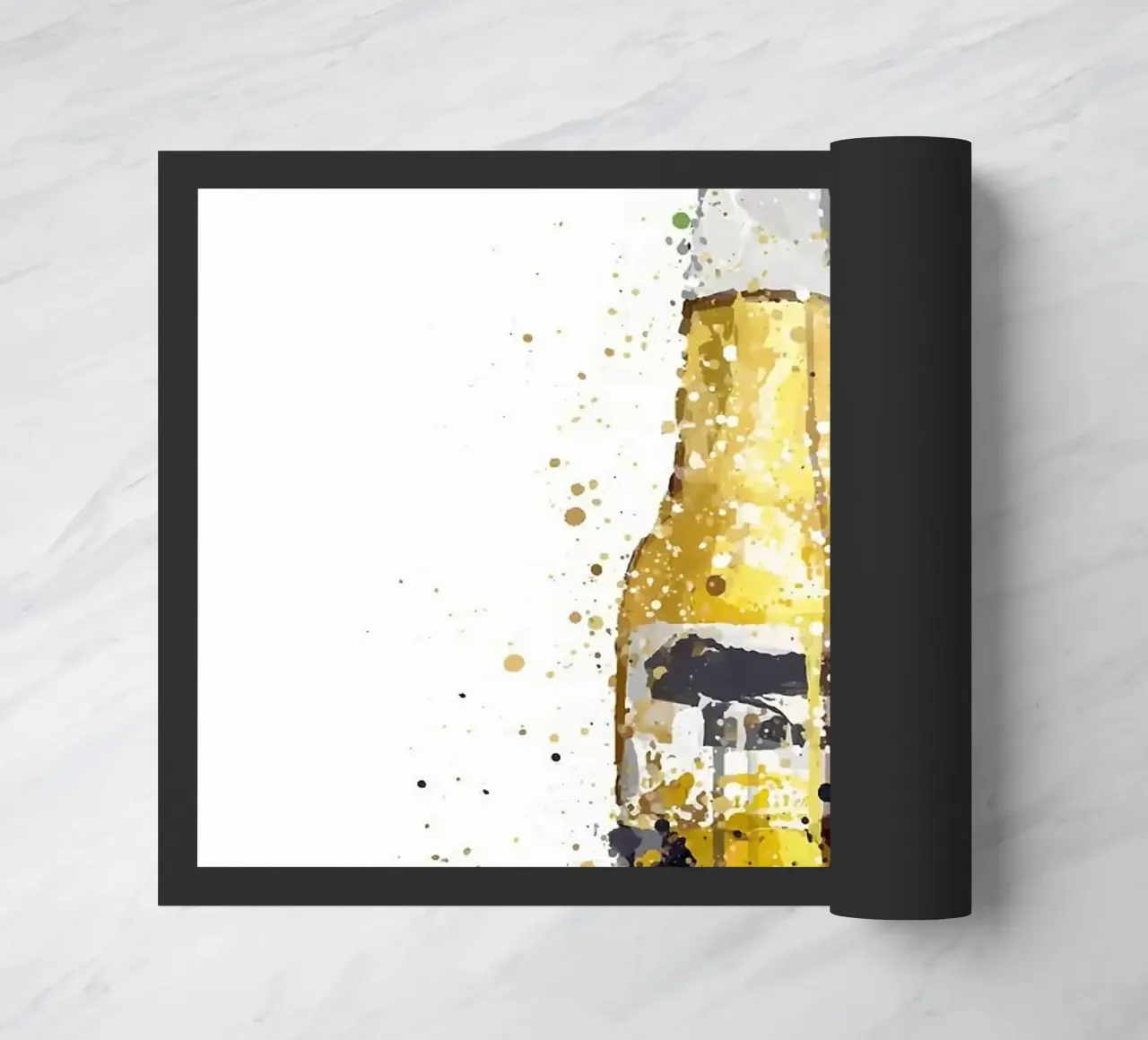 bottiglia di birra zerbino da Abstract Botanical Art