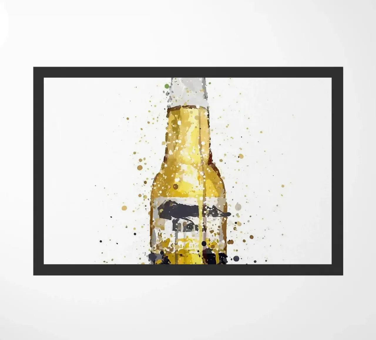 bottiglia di birra zerbino da Abstract Botanical Art