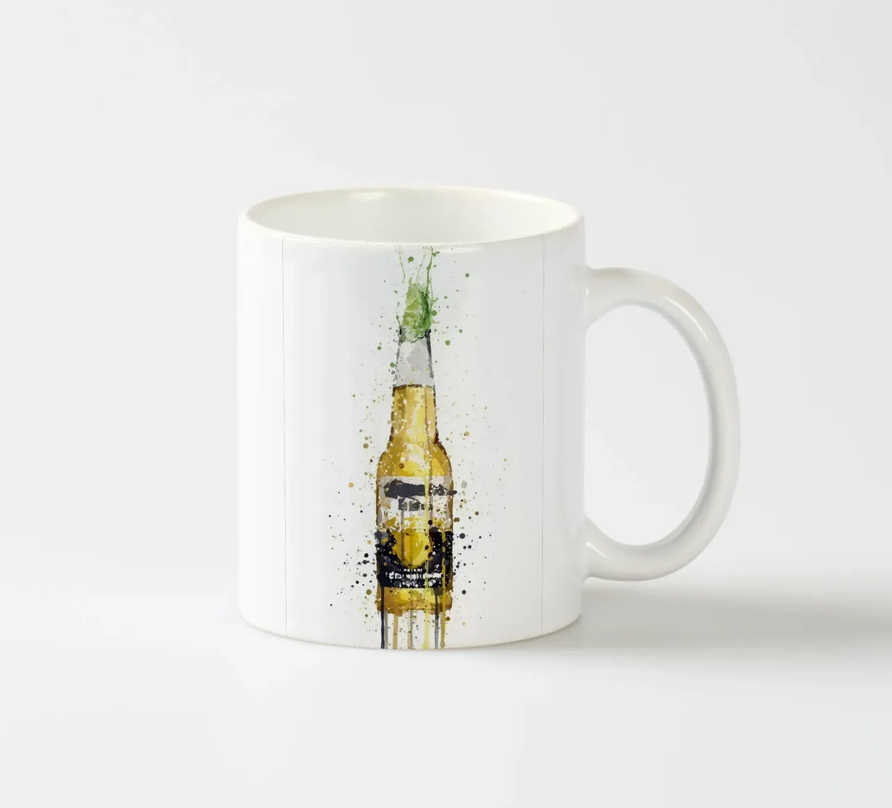 Bierflasche Keramik Tasse von Abstract Botanical Art