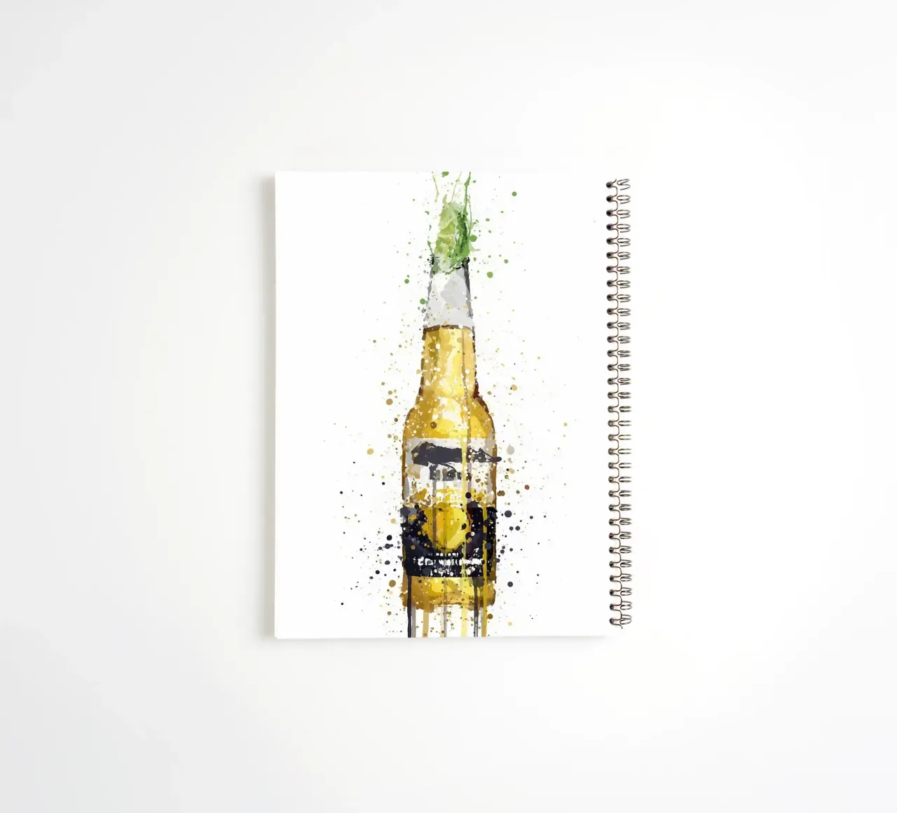 bouteille de bière carnet à spirale de Abstract Botanical Art