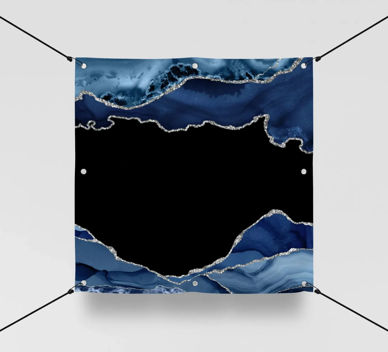 Texture agata marina e argento 04 telo in pvc da Gemstone Textures