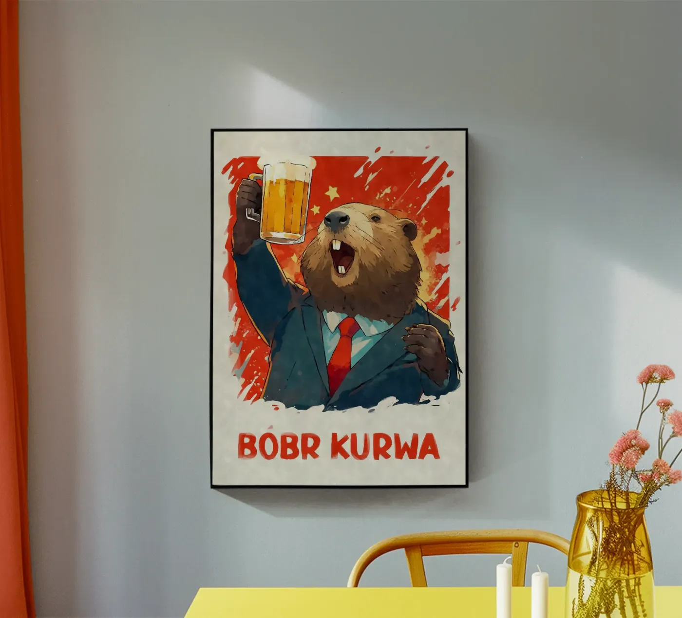 castoro plexiglass da Abstract Botanical Art