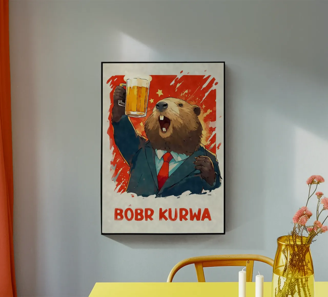 castoro plexiglass da Abstract Botanical Art