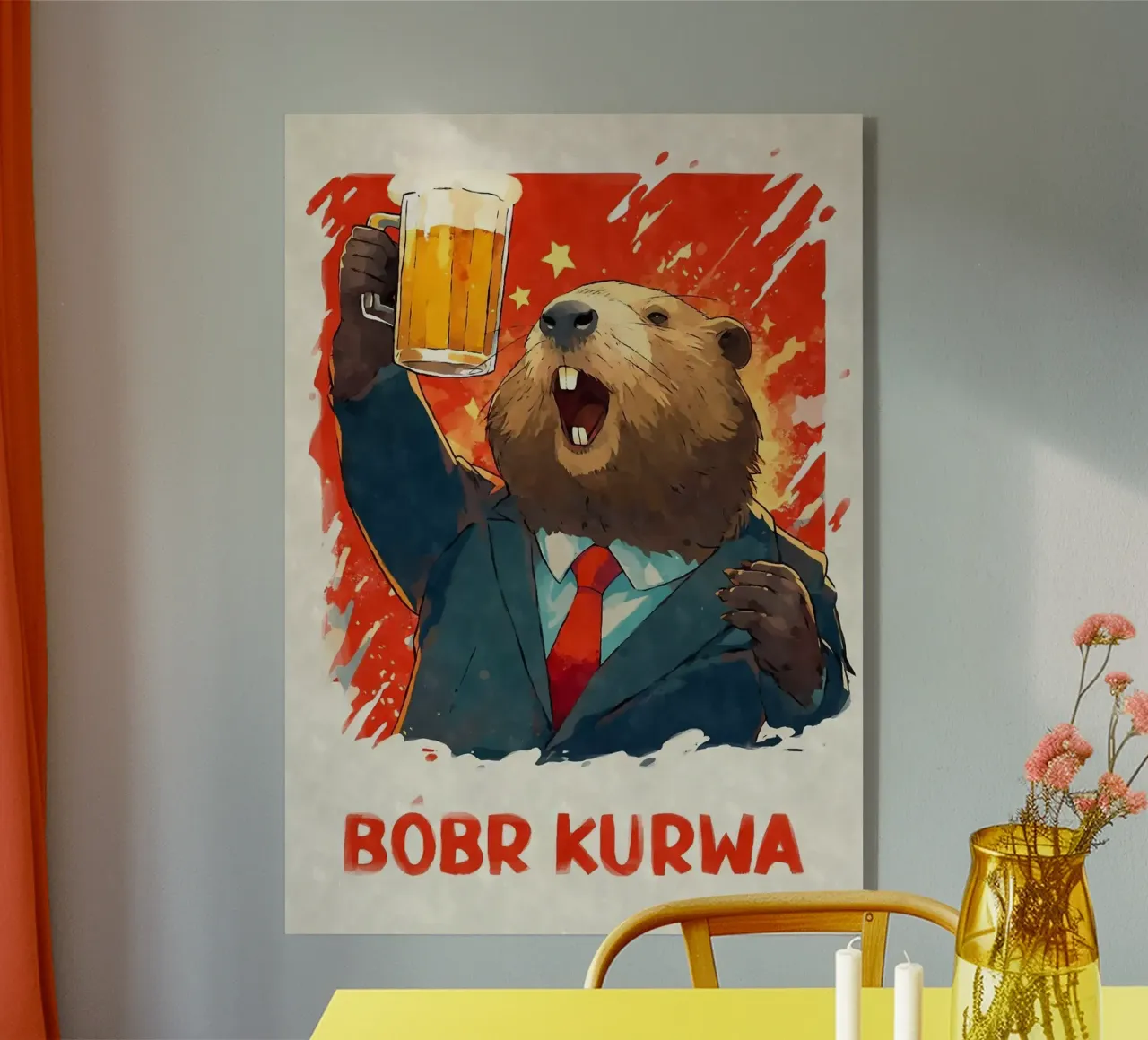 castoro plexiglass da Abstract Botanical Art