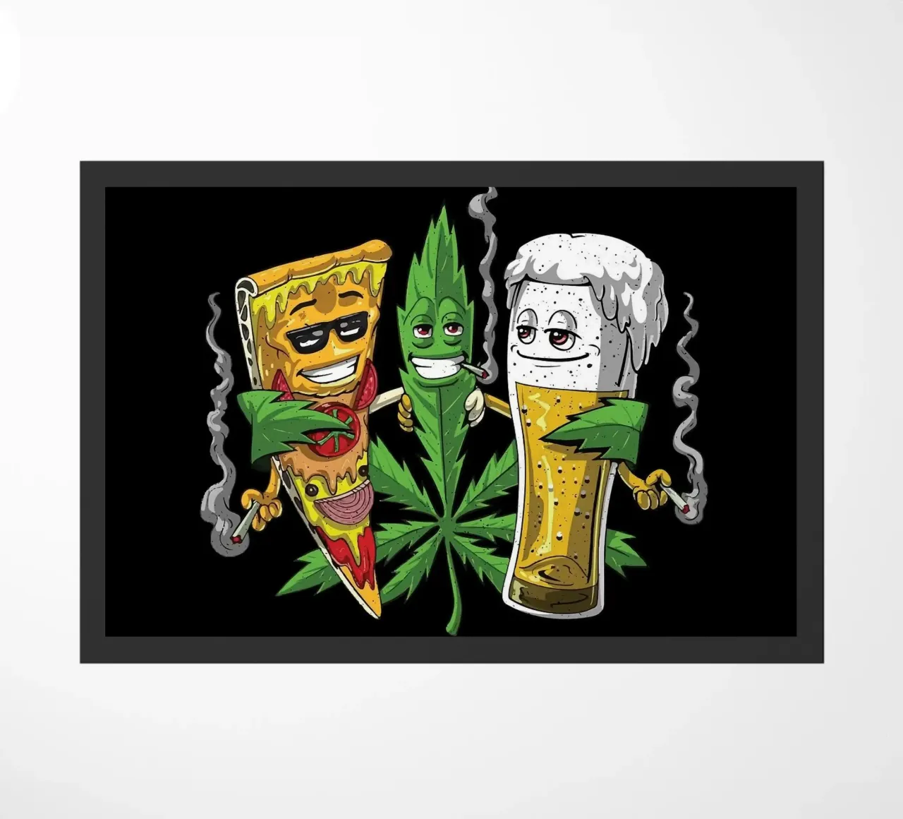 pizza & beer zerbino da Abstract Botanical Art