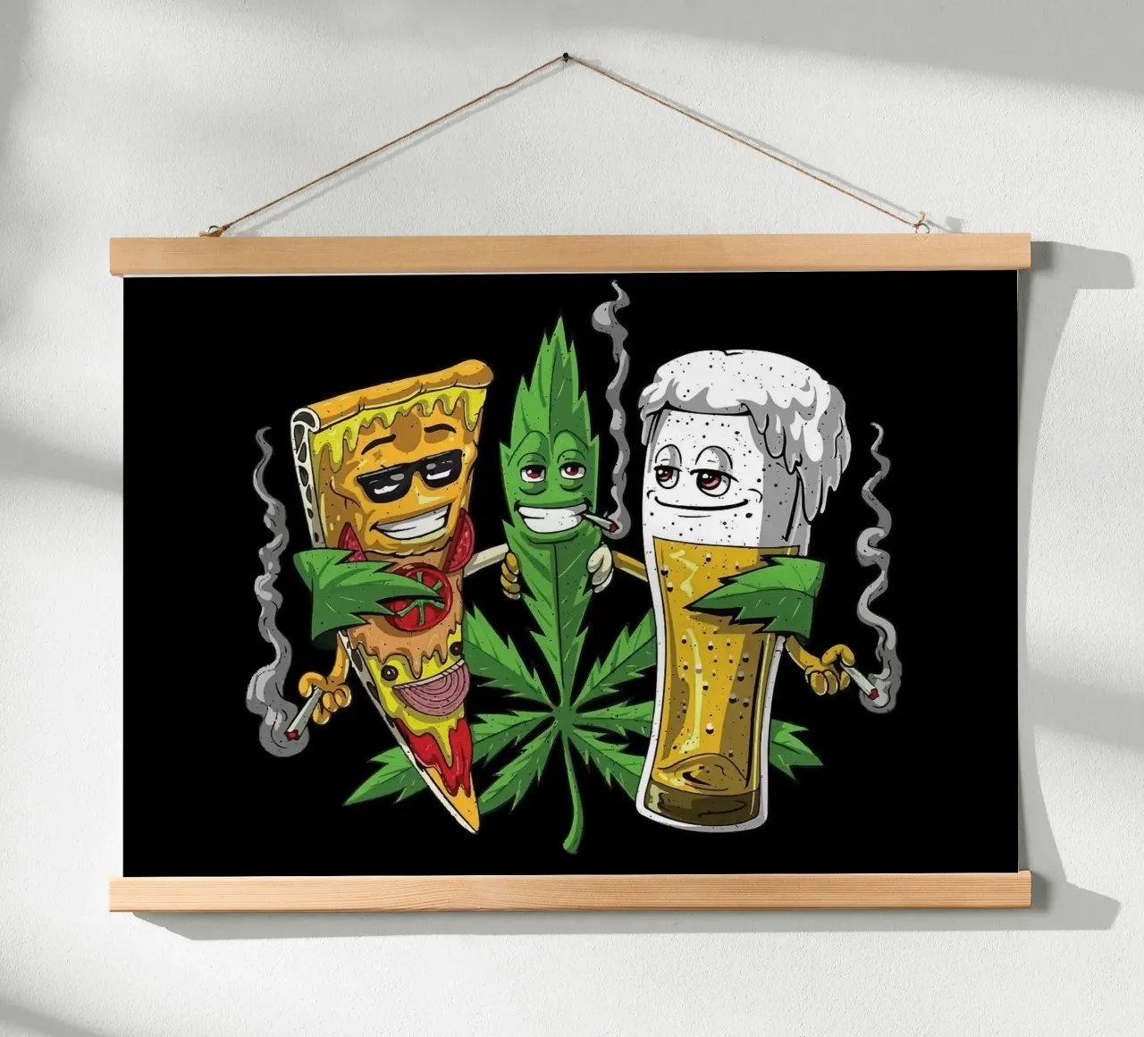 pizza & beer carta hahnemühle da Abstract Botanical Art