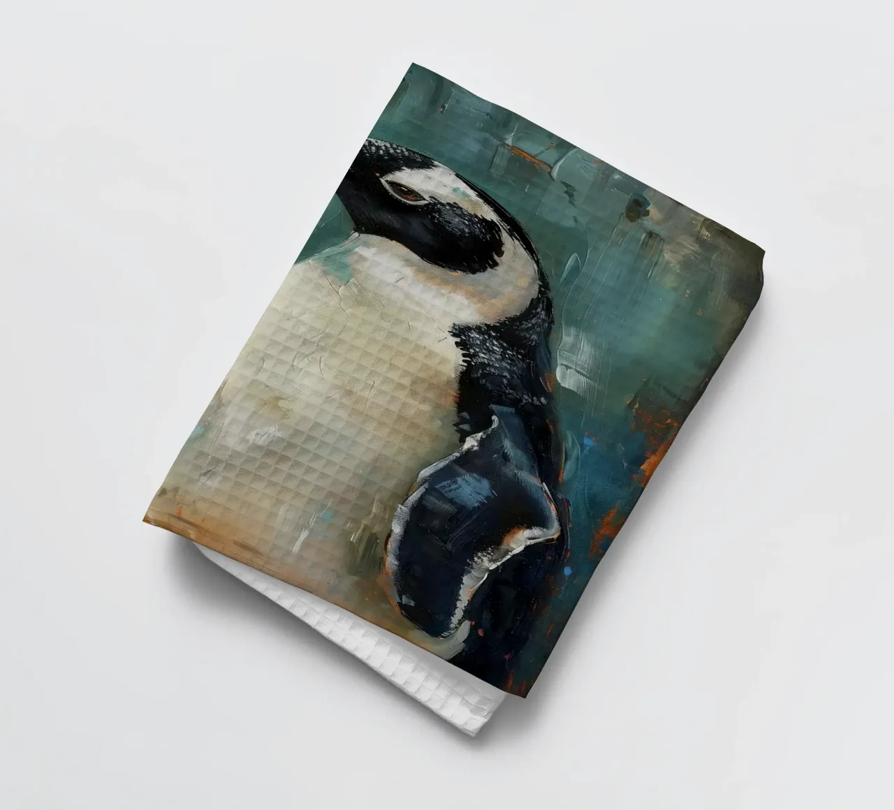 pinguino che beve birra canovaccio da cucina da Abstract Botanical Art