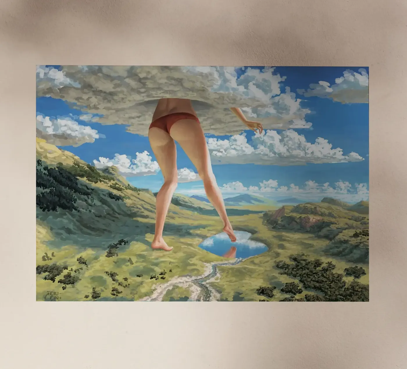 cloud backlit folie van Abstract Botanical Art