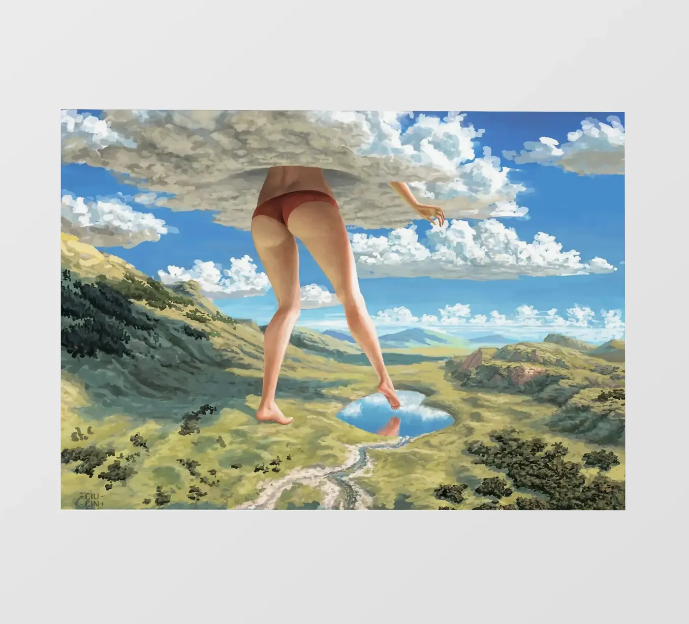 cloud backlit folie van Abstract Botanical Art