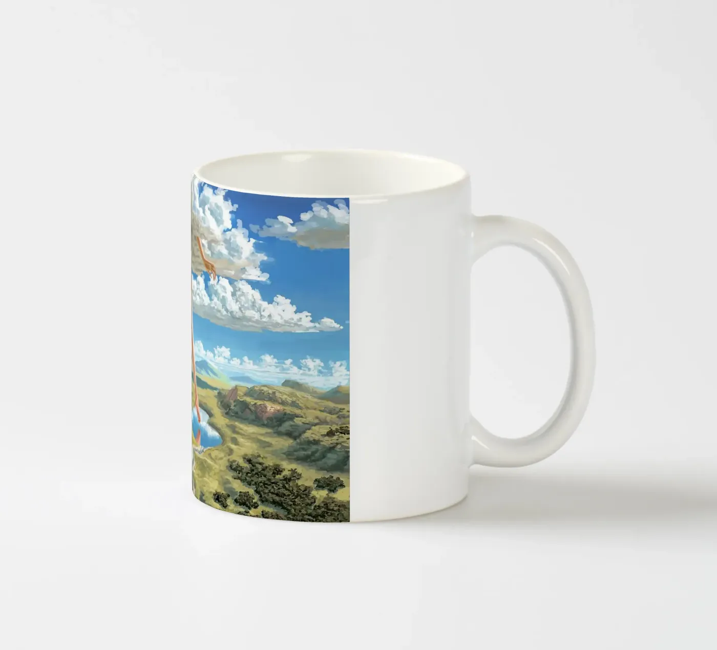 cloud ceramic mug by Abstract Botanical Art