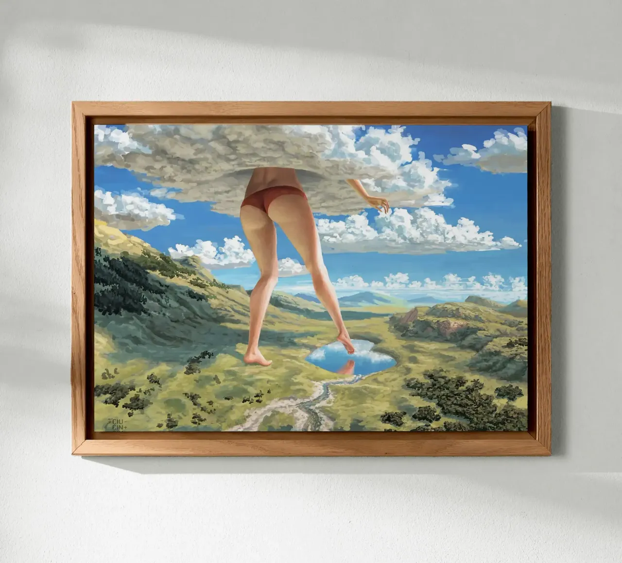 cloud forex-plaat van Abstract Botanical Art