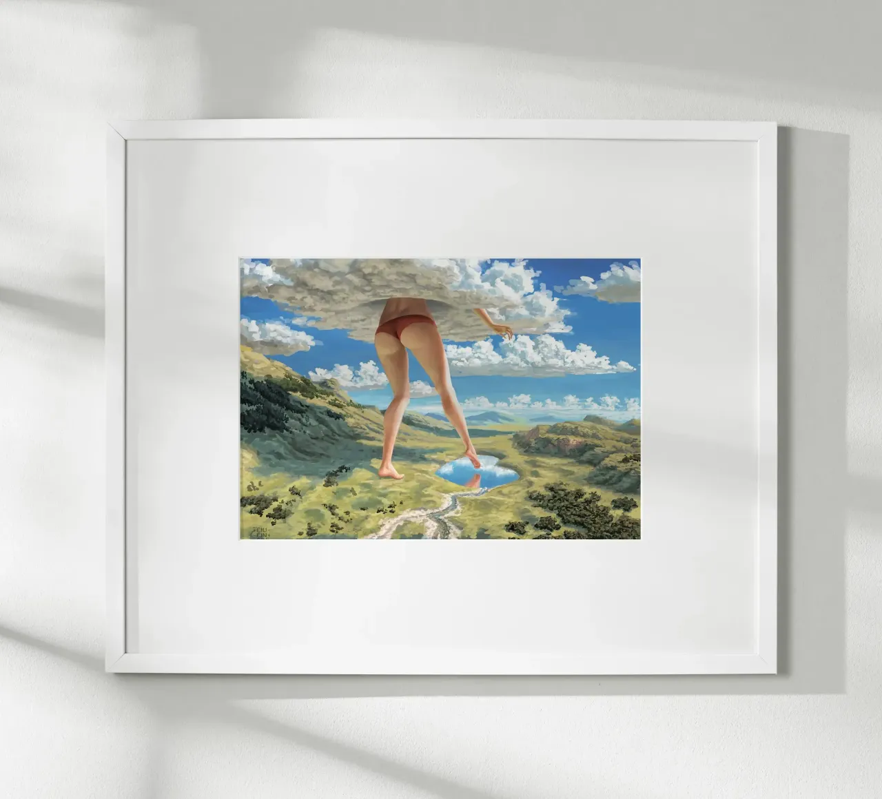 cloud poster van Abstract Botanical Art