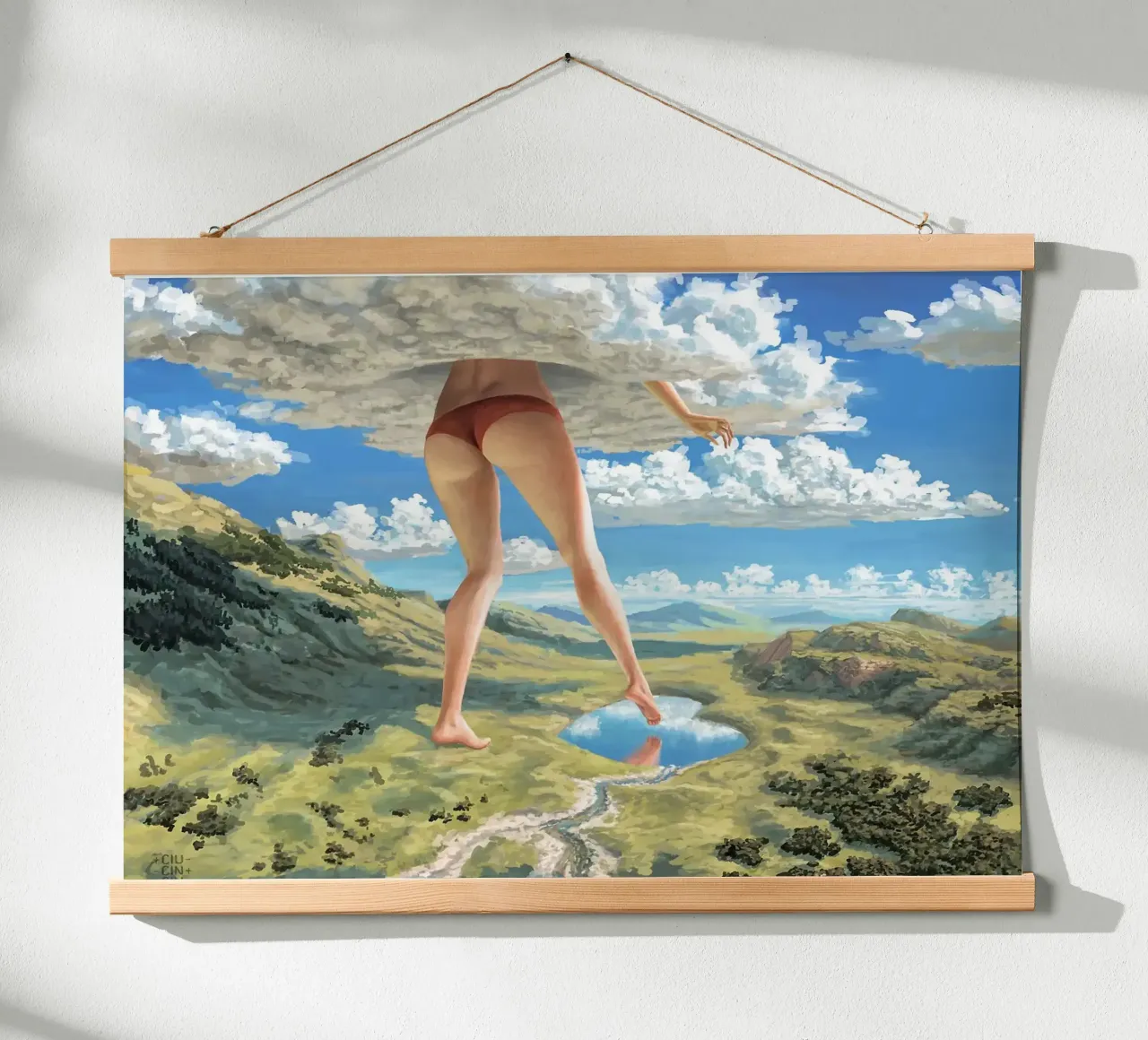 cloud poster van Abstract Botanical Art