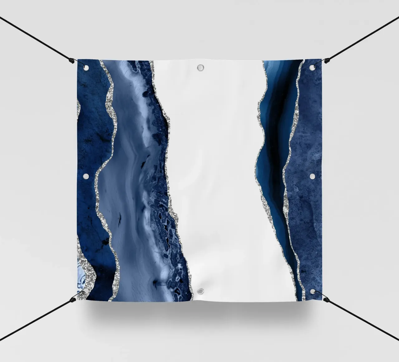 Texture agata marina e argento 14 telo in pvc da Gemstone Textures