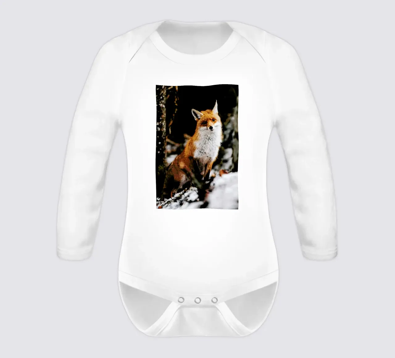 Red Fox long-sleeve baby romper by EyeEm Mobile GmbH