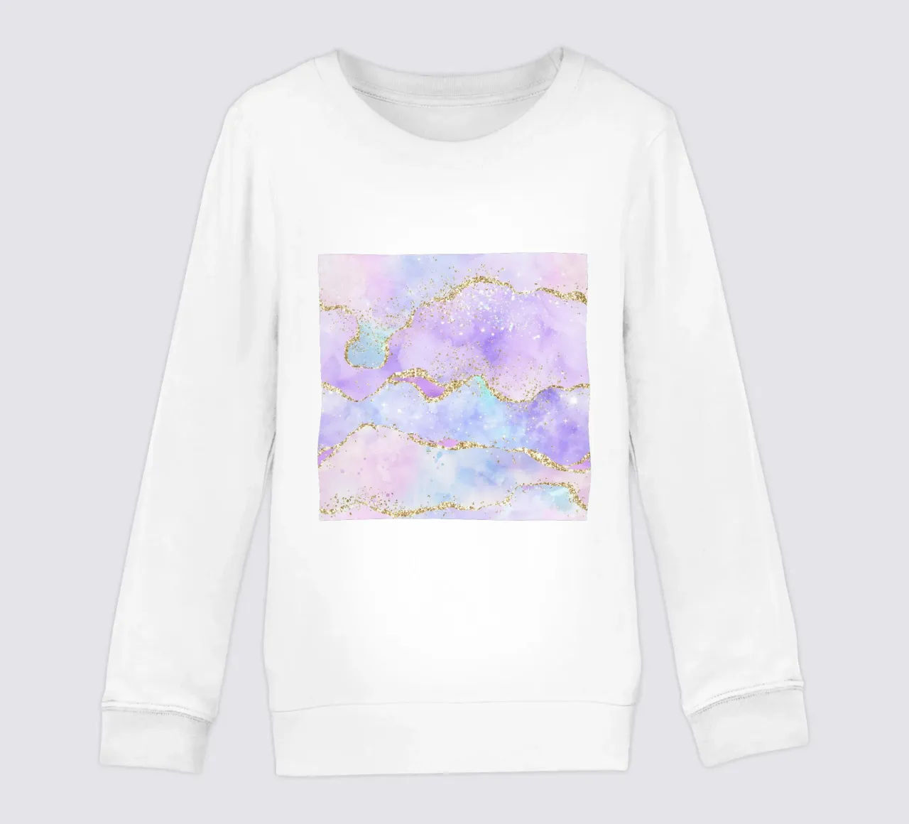 Texture Agata Glitterata Arcobaleno 01 felpa bambino da Gemstone Textures