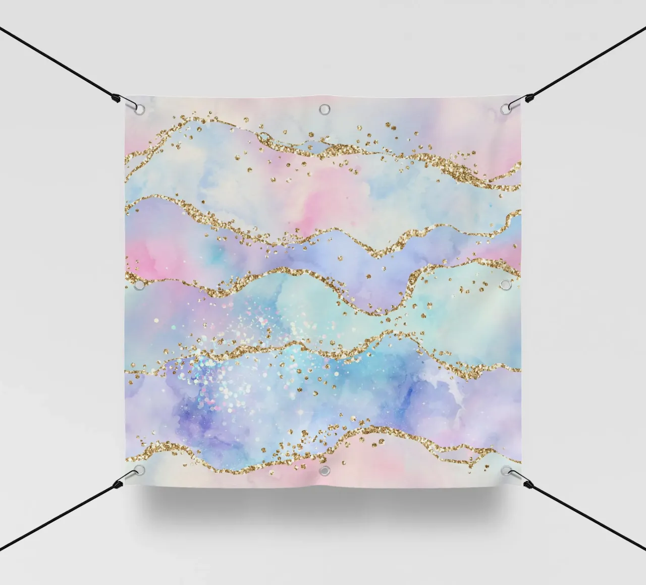 Texture Agata Glitterata Arcobaleno 05 telo in pvc da Gemstone Textures