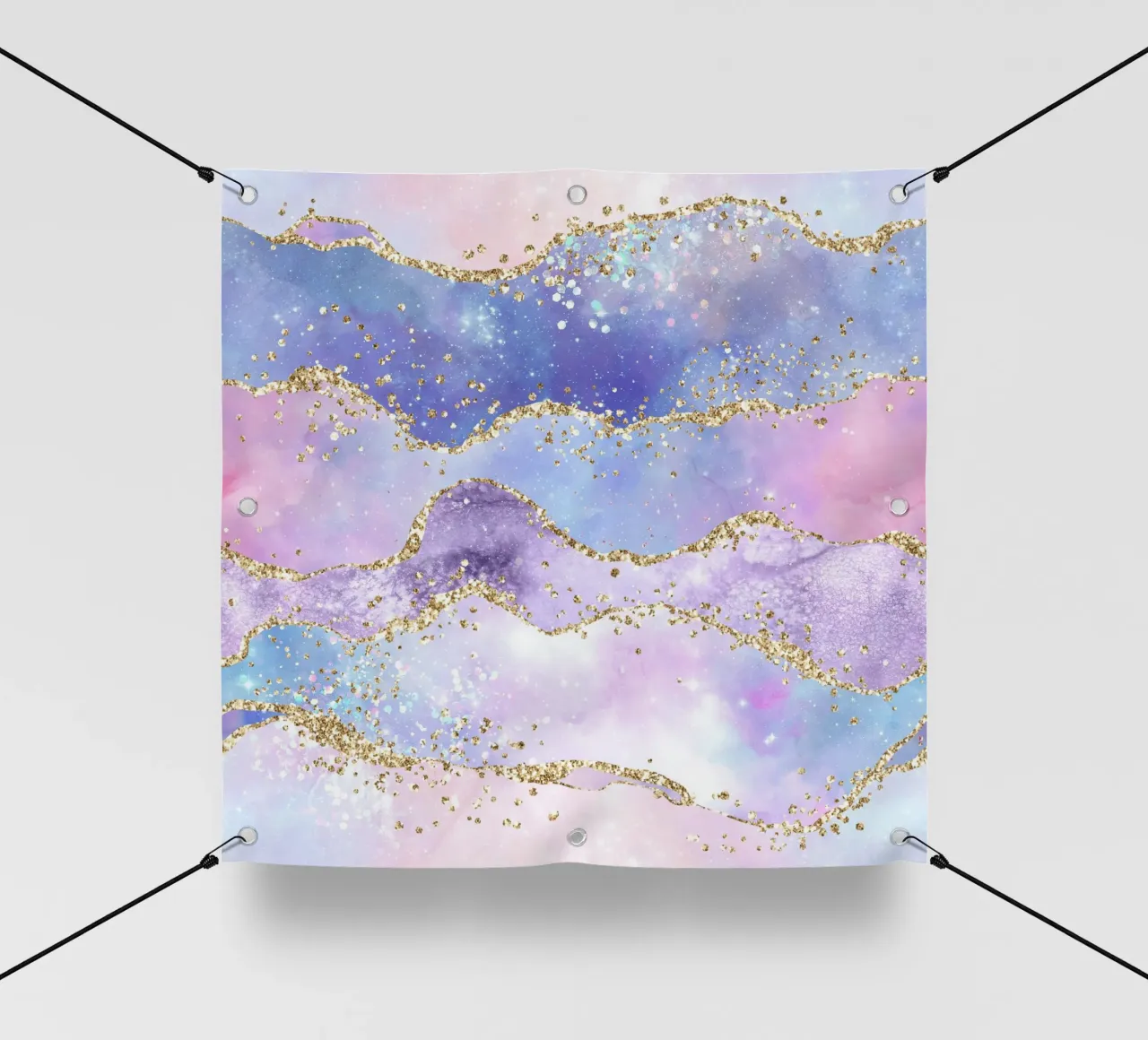 Texture Agata Glitterata Arcobaleno 06 telo in pvc da Gemstone Textures